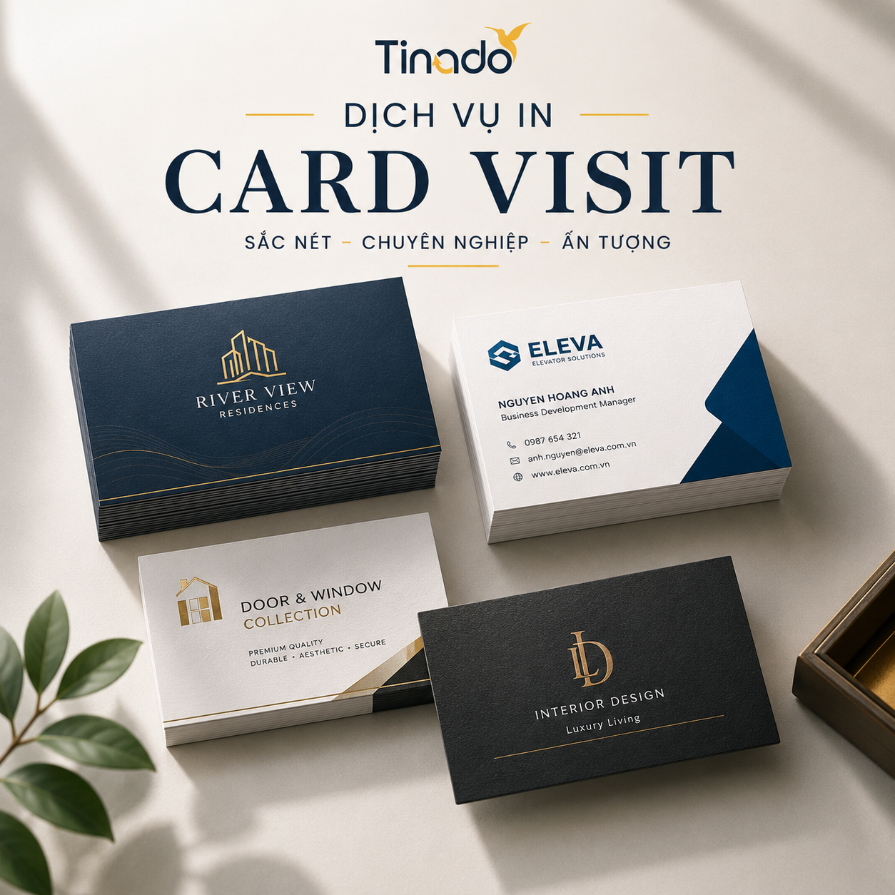 Dịch vụ in card visit tại Tinado