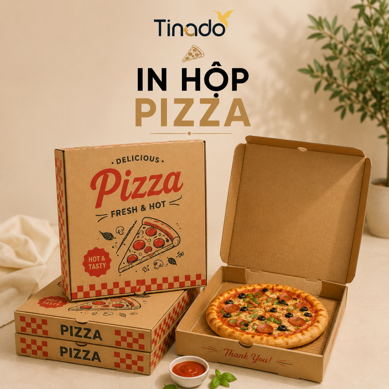 In Hộp Pizza
