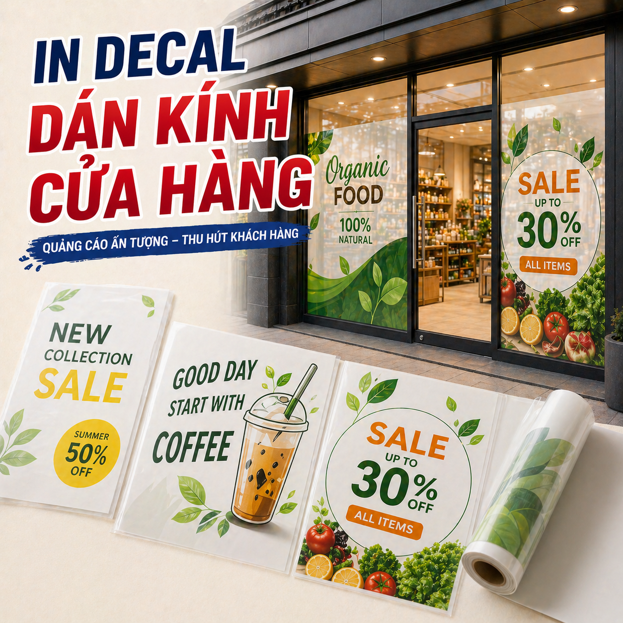 In Decal Dán Kính Cửa Hàng