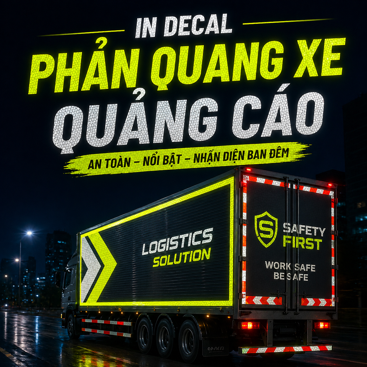 In Decal Phản Quang Xe
