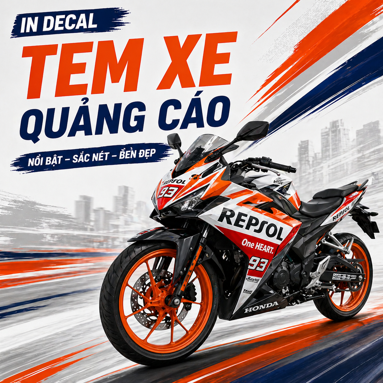 In Decal Tem Xe Quảng Cáo