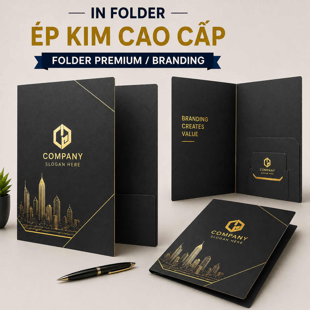 In Folder Ép Kim Cao Cấp