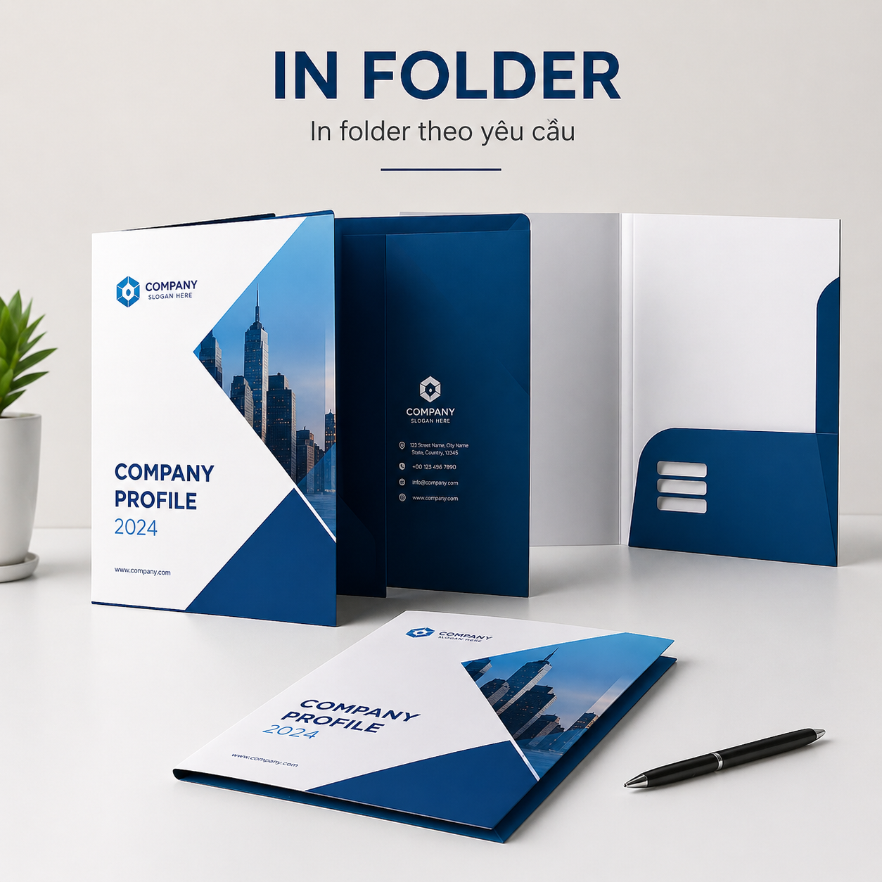 In Folder Kẹp Tài Liệu Doanh Nghiệp
