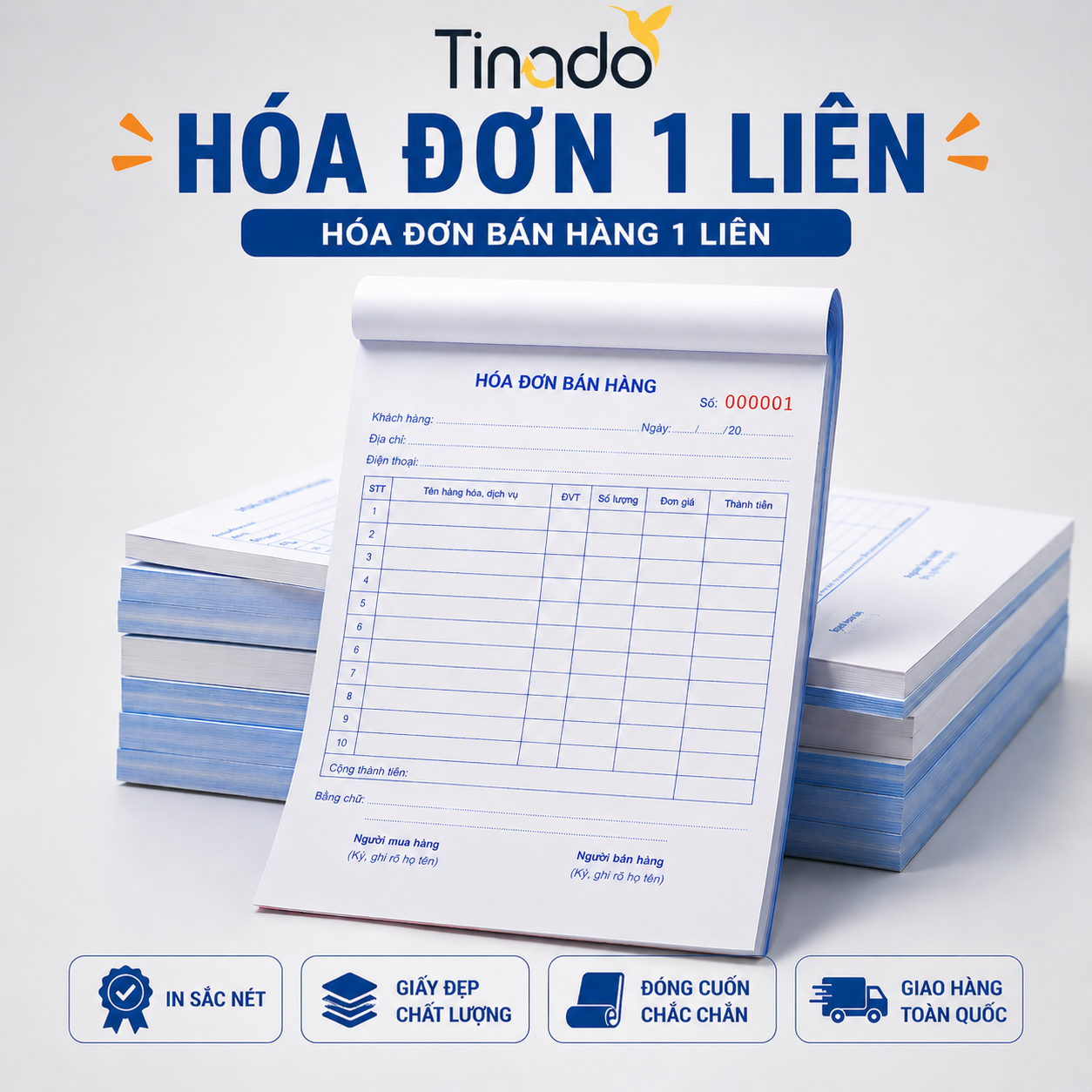 In Hóa Đơn 1 Liên