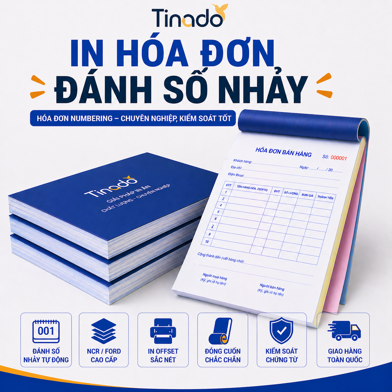 In Hóa Đơn Đánh Số Nhảy