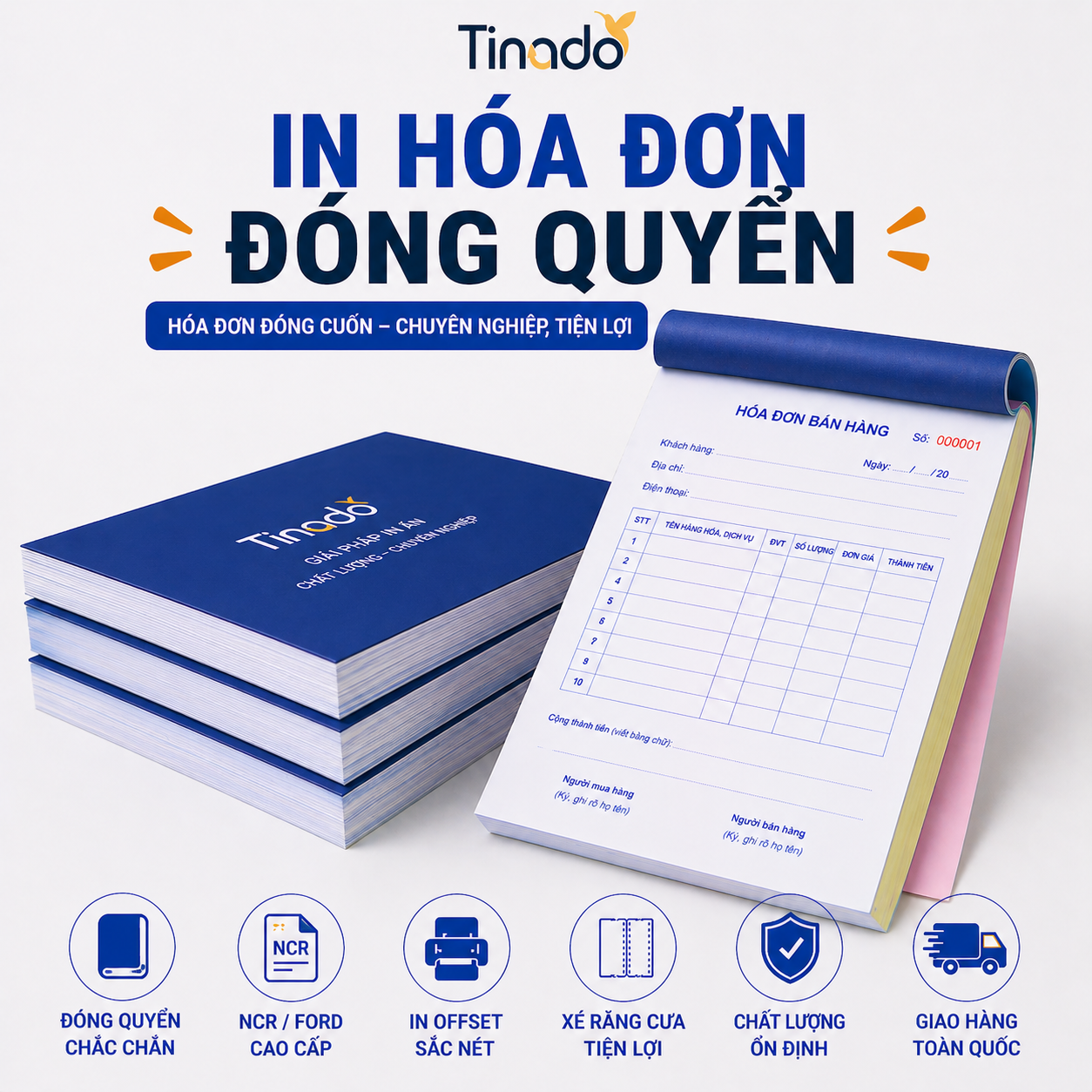 In Hóa Đơn Đóng Quyển