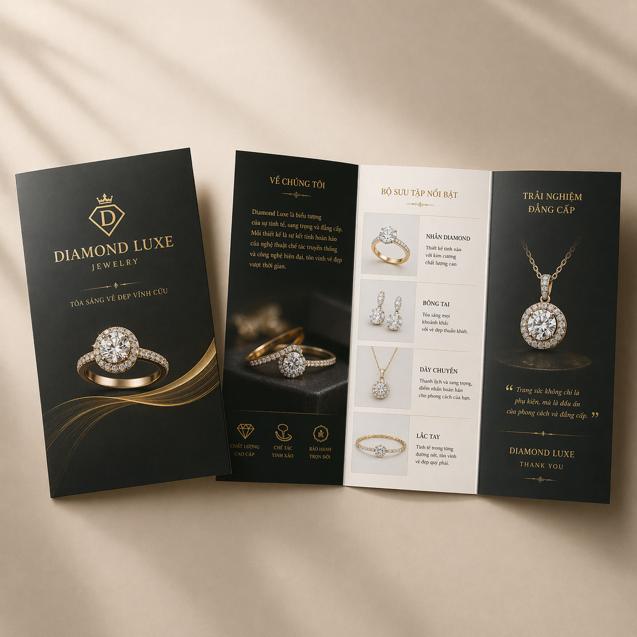 In brochure trang sức