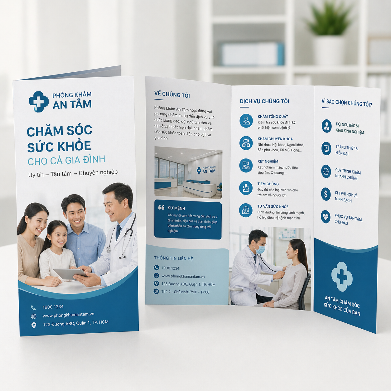 In brochure y tế