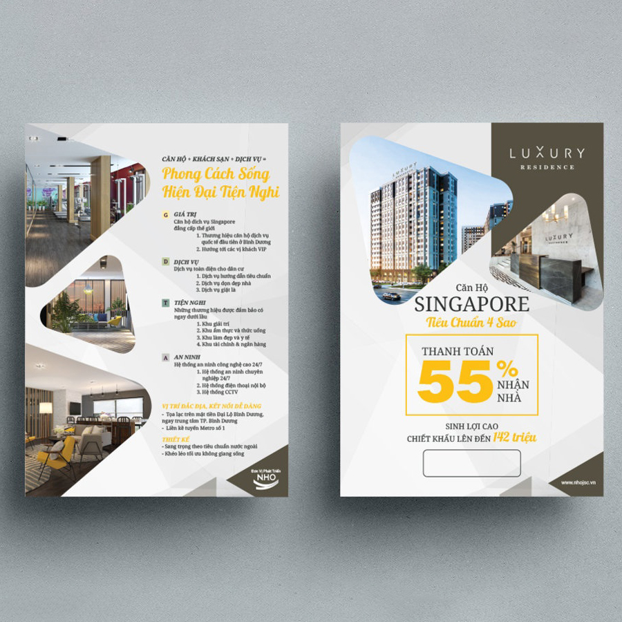 In tờ rơi bất động sản cao cấp A4