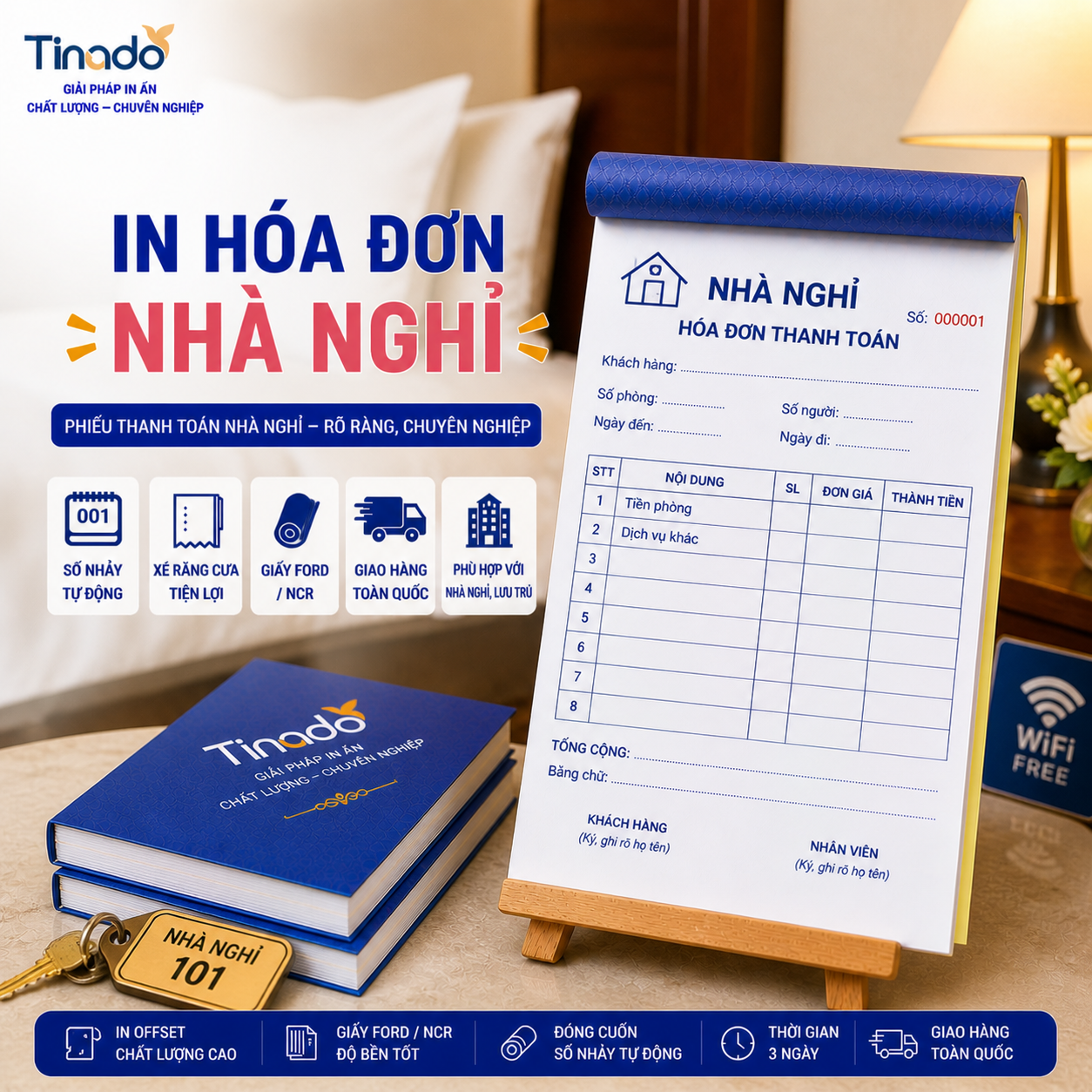In Hóa Đơn Nhà Nghỉ