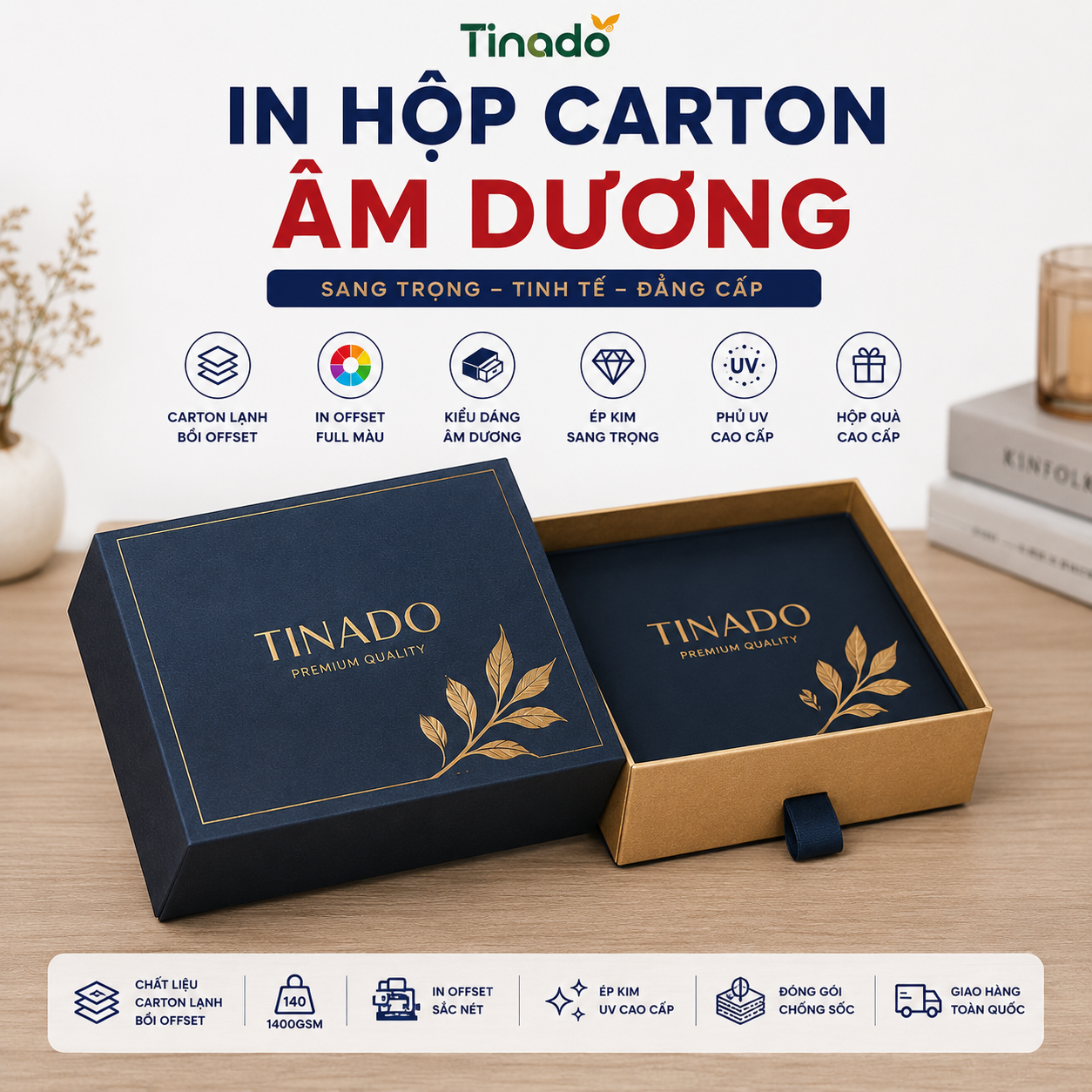 In Hộp Carton Âm Dương