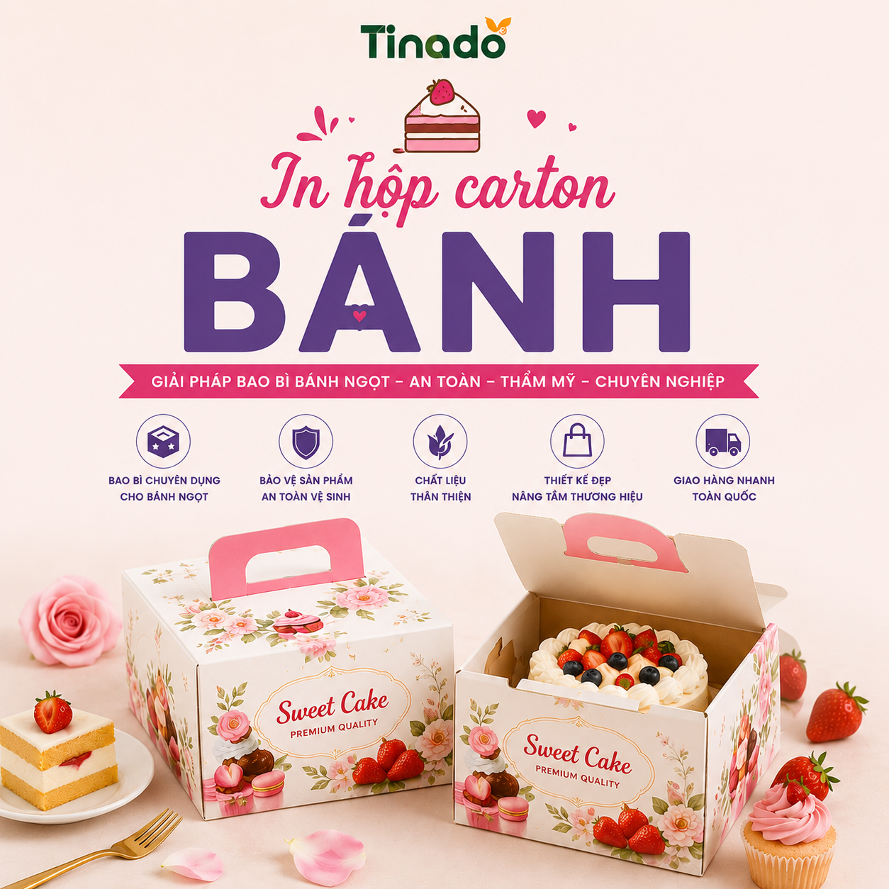 In Hộp Carton Bánh