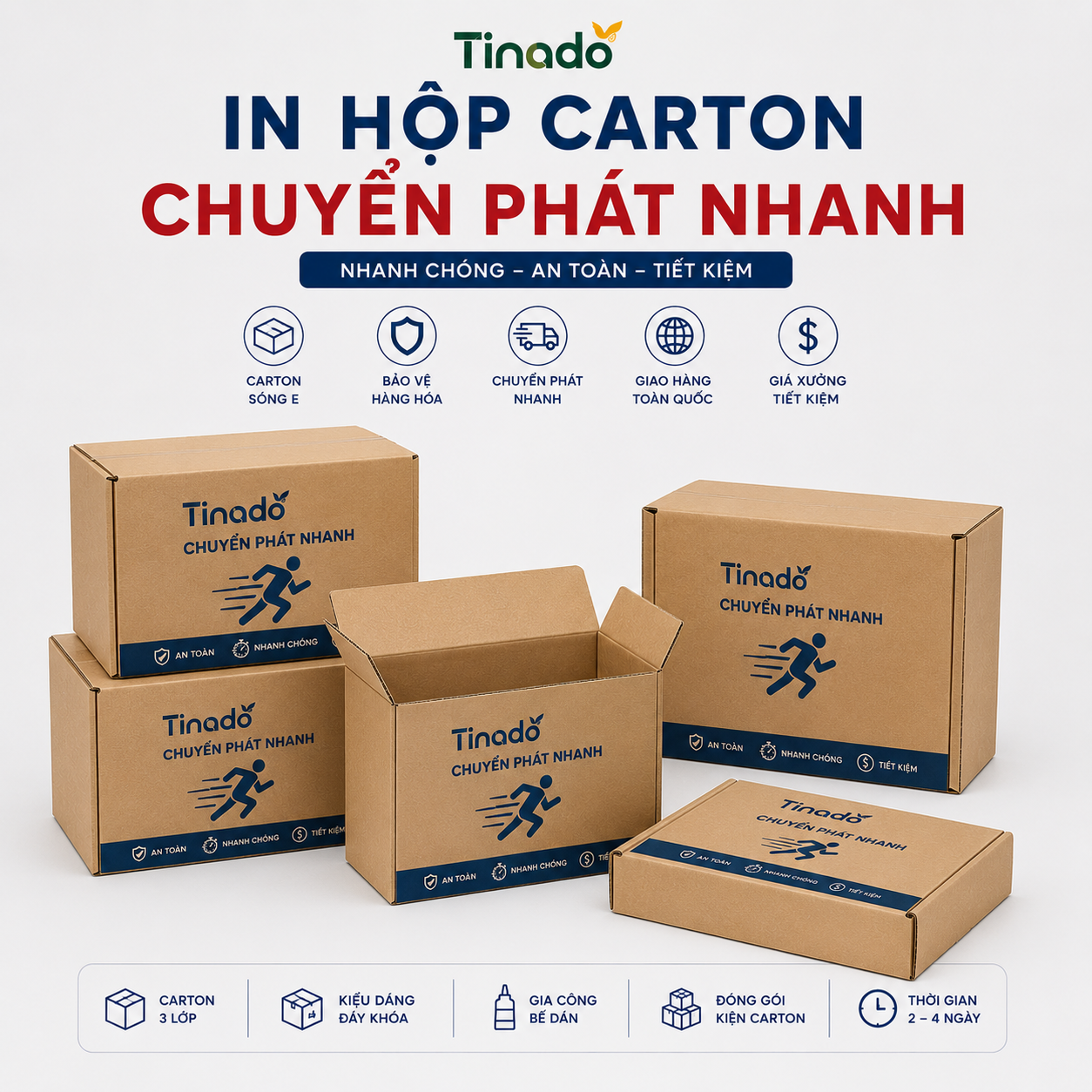 In Hộp Carton Chuyển Phát Nhanh