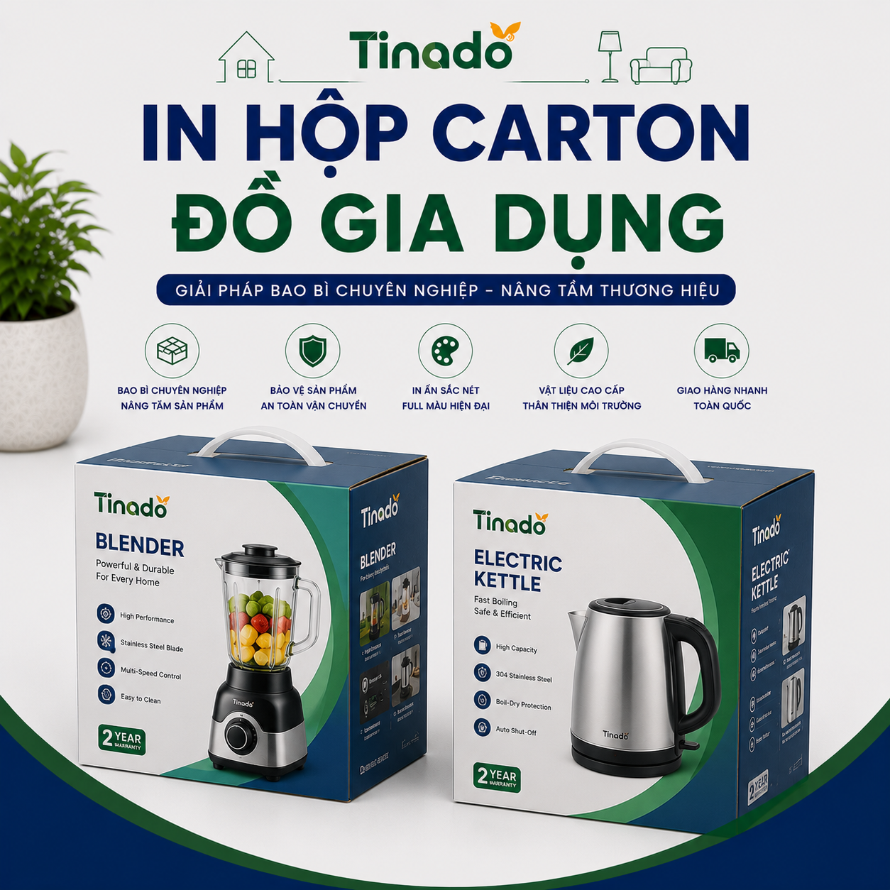In Hộp Carton Đồ Gia Dụng