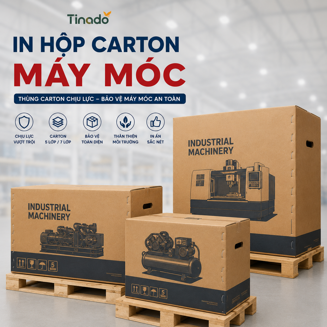 In Hộp Carton Máy Móc