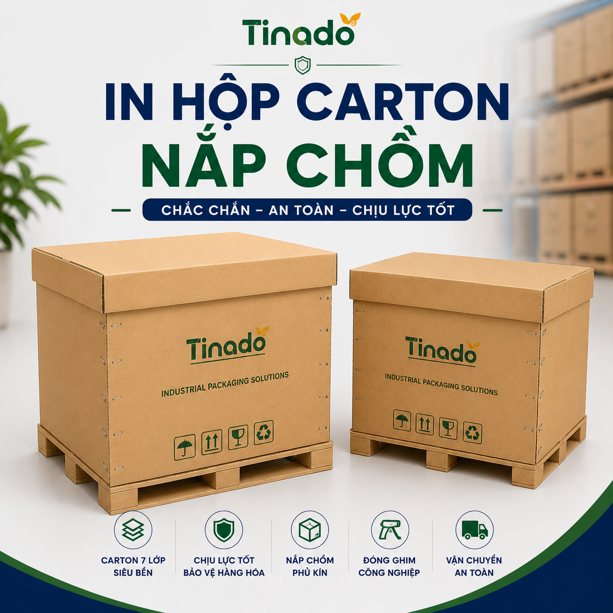 In Hộp Carton Nắp Chồm