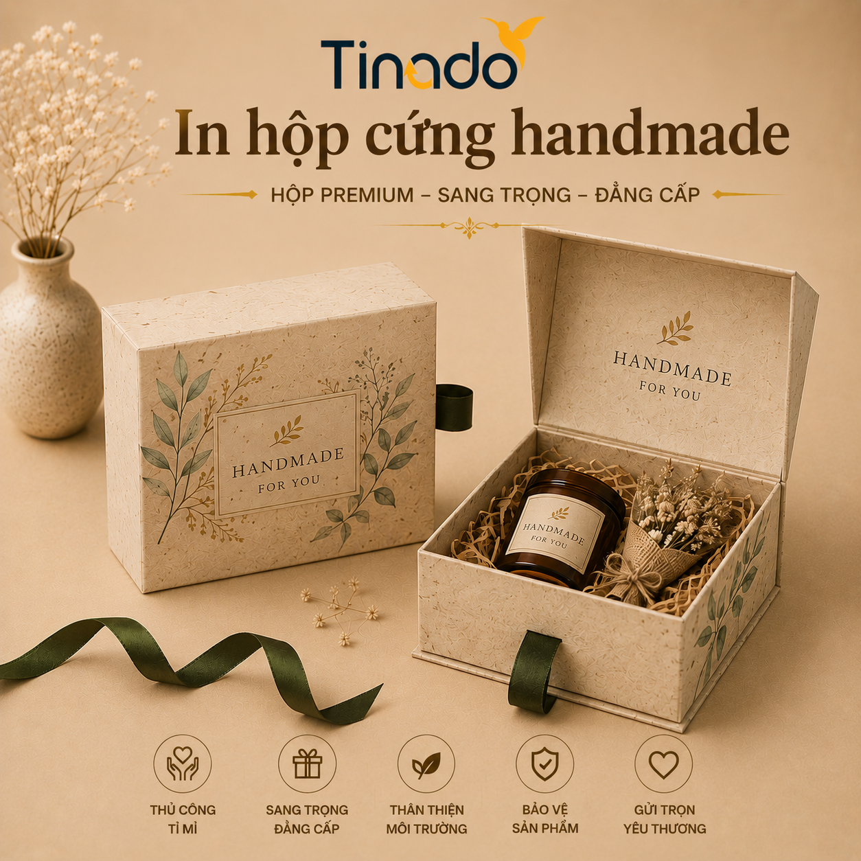 In Hộp Cứng Handmade