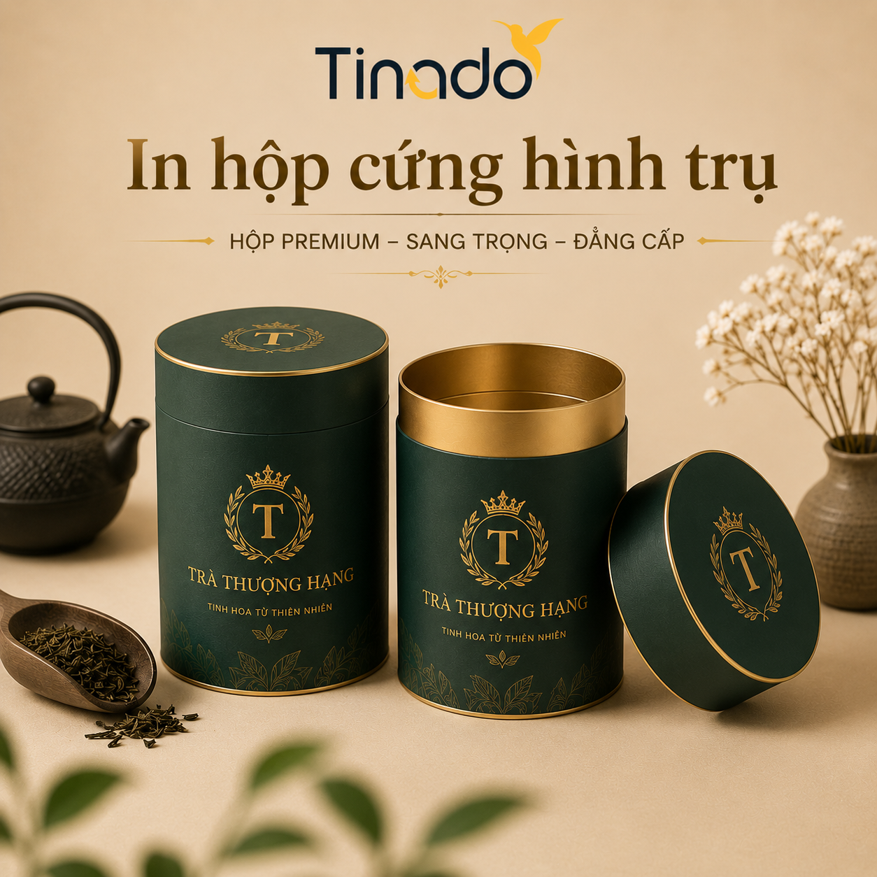 In Hộp Cứng Hình Trụ