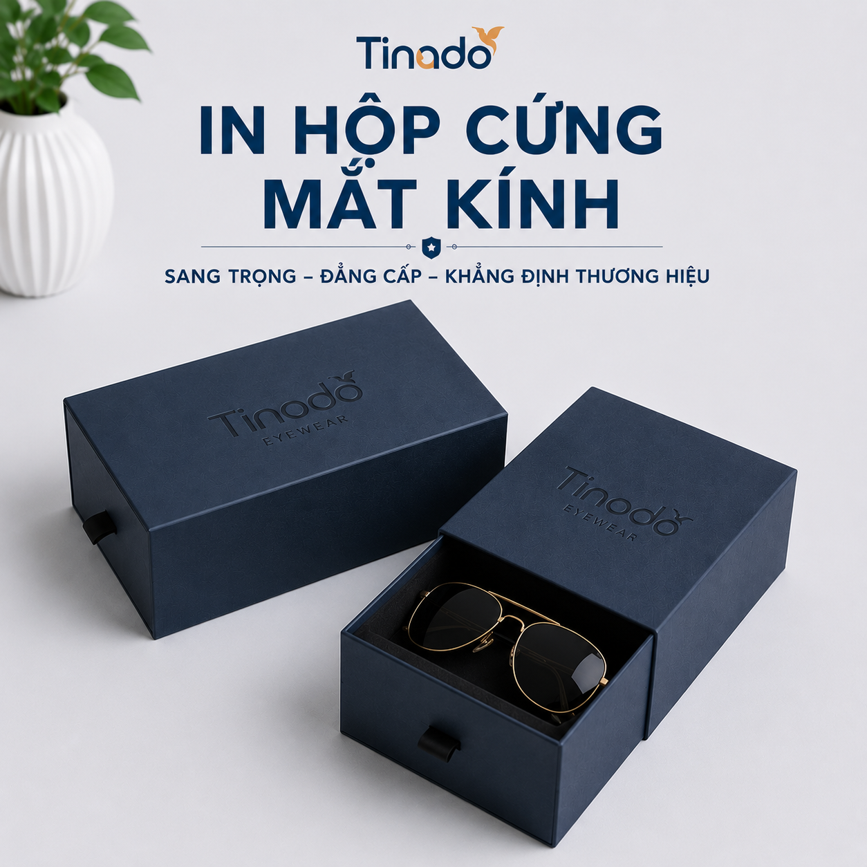 In Hộp Cứng Mắt Kính