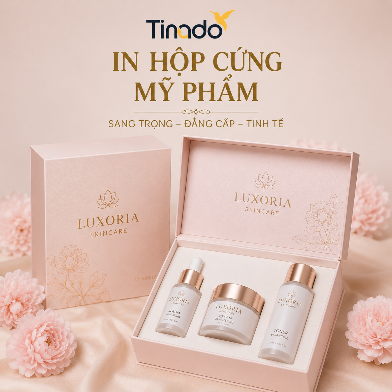 In Hộp Cứng Mỹ Phẩm
