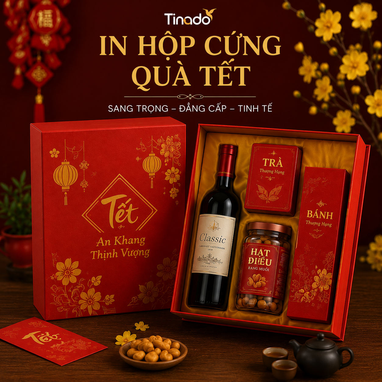 In Hộp Cứng Quà Tết