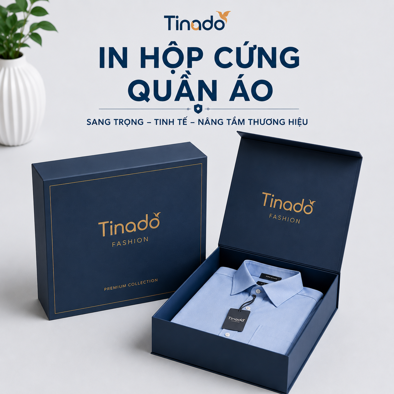In Hộp Cứng Quần Áo
