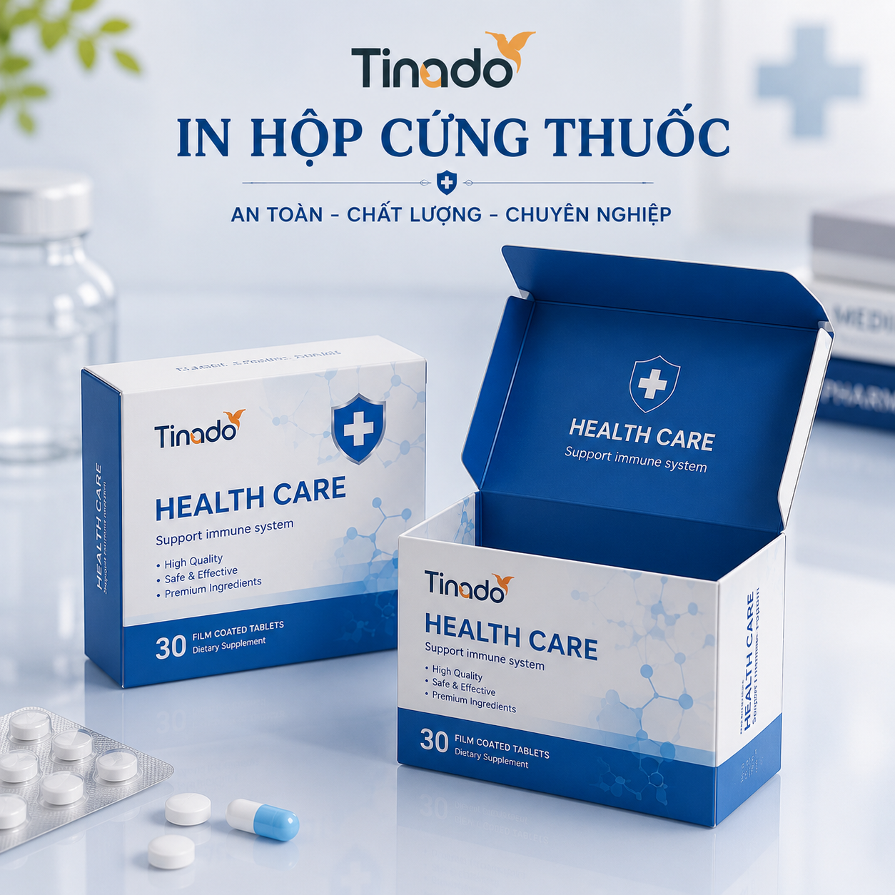 In Hộp Cứng Thuốc
