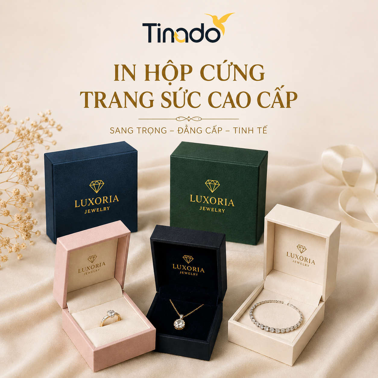 In Hộp Cứng Trang Sức