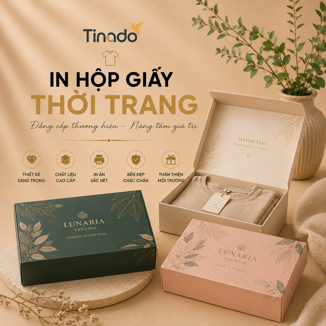 In Hộp Giấy Đựng Quần Áo