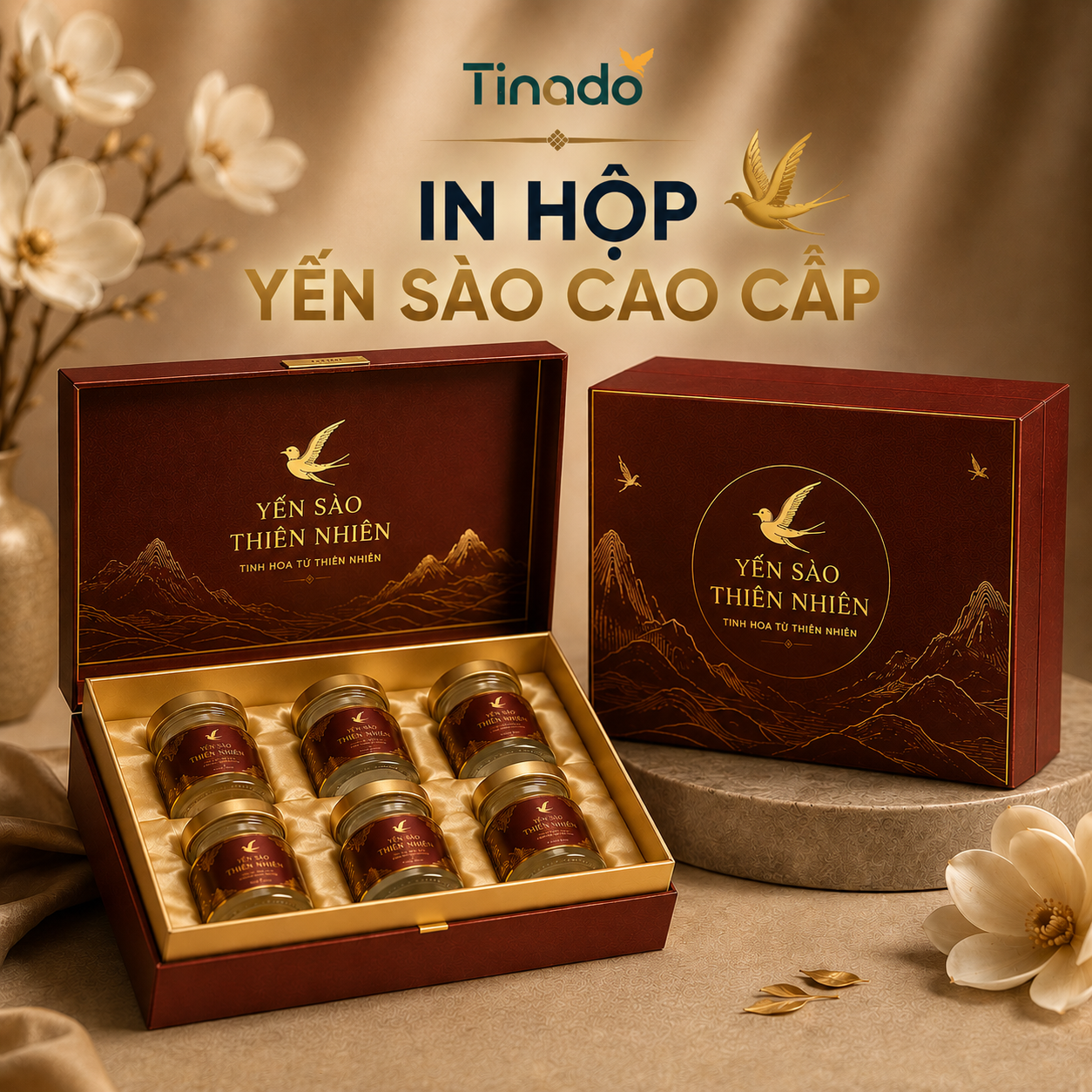 In Hộp Giấy Đựng Yến Sào