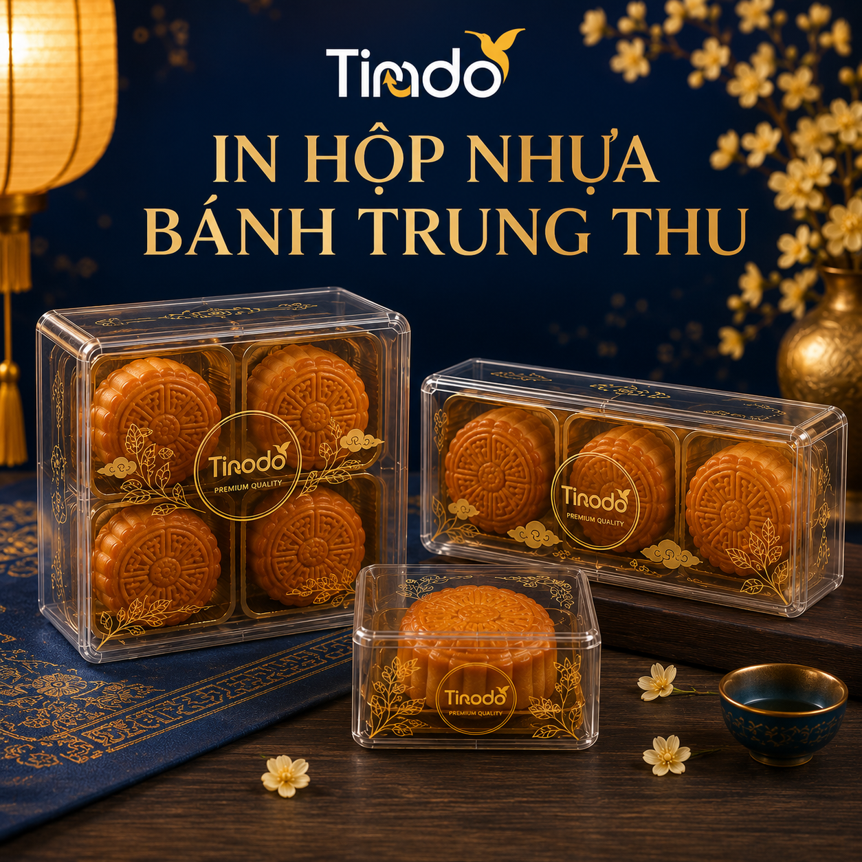 In Hộp Nhựa Bánh Trung Thu