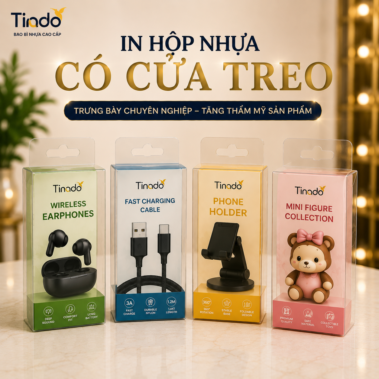 In Hộp Nhựa Có Cửa Treo