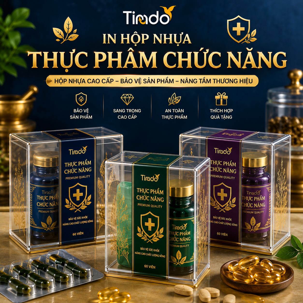 In Hộp Nhựa Đựng Thực Phẩm Chức Năng