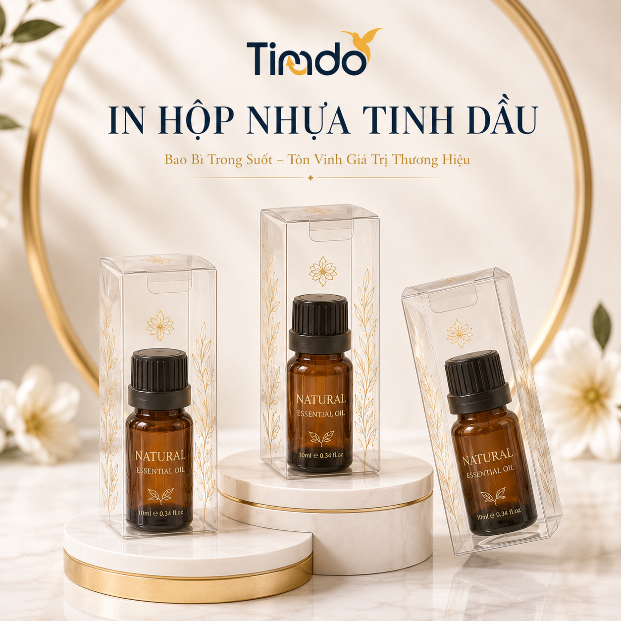 In Hộp Nhựa Tinh Dầu