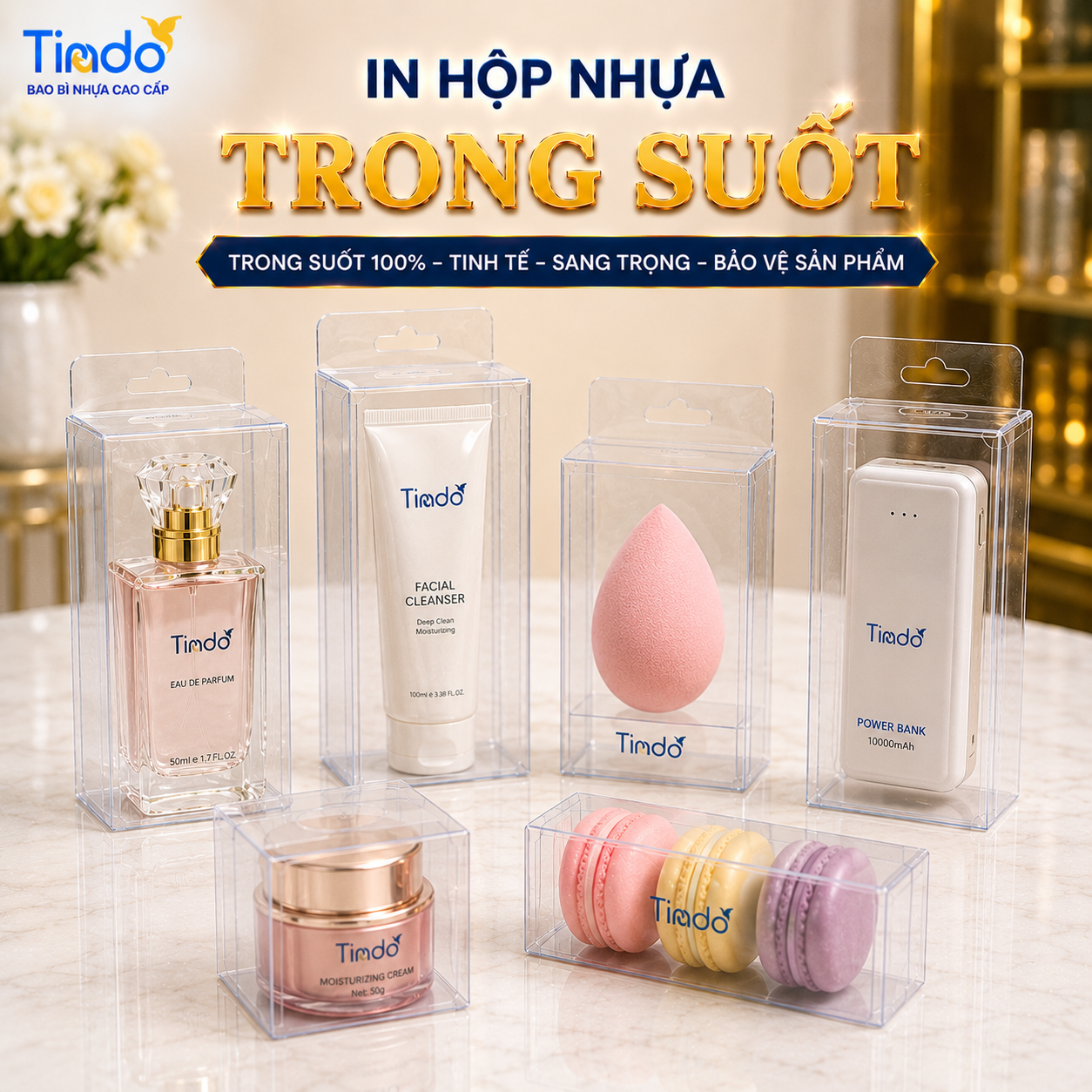 In Hộp Nhựa Trong Suốt