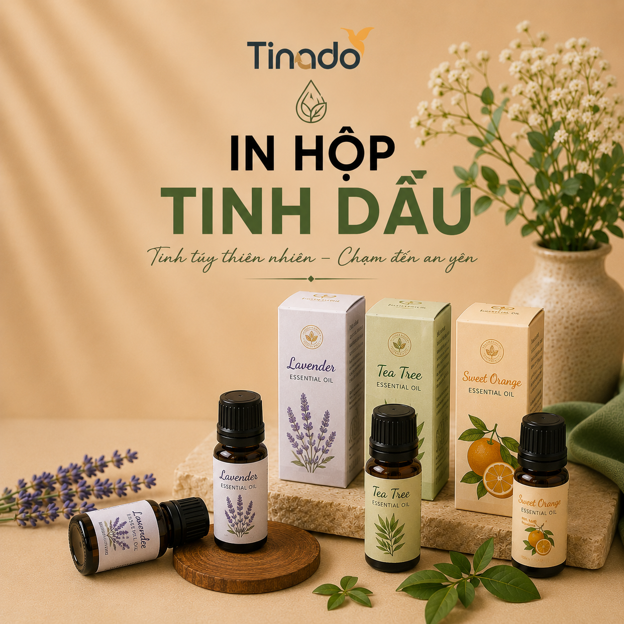 In Hộp Tinh Dầu