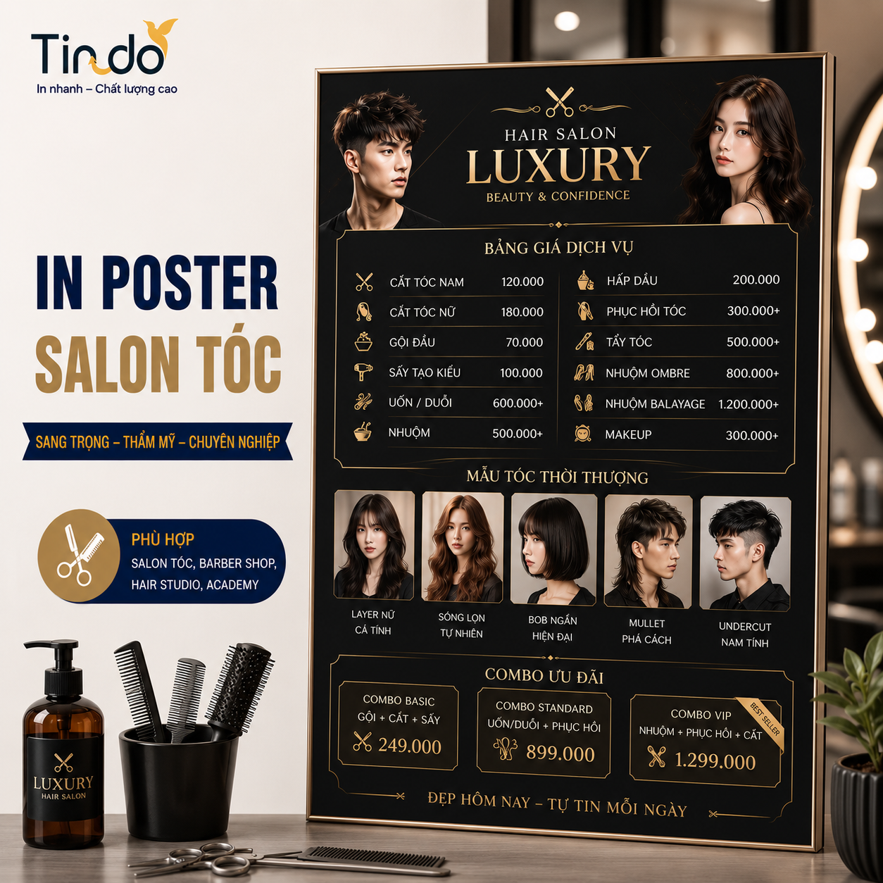 In Poster Salon Tóc