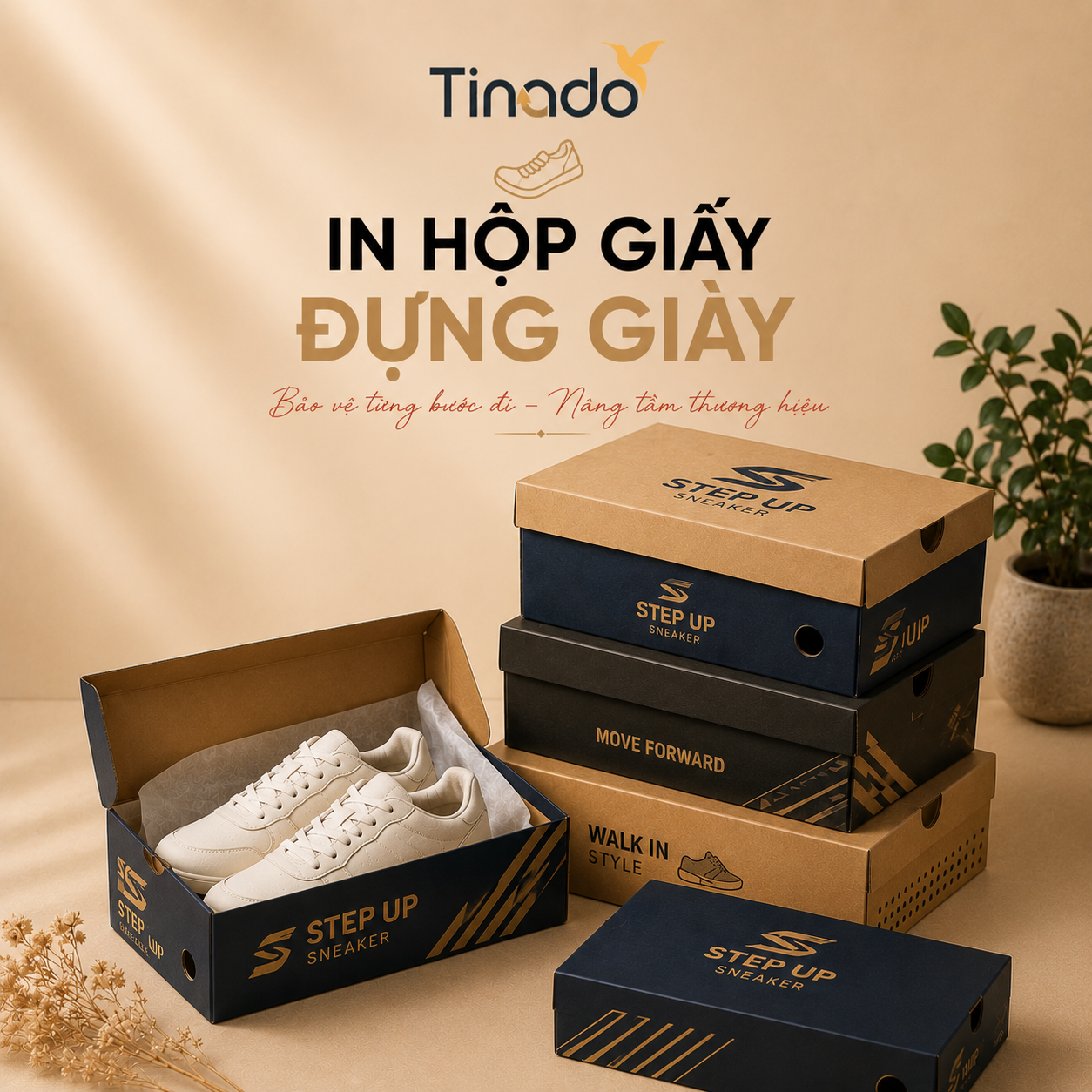 In hộp giấy đựng giày