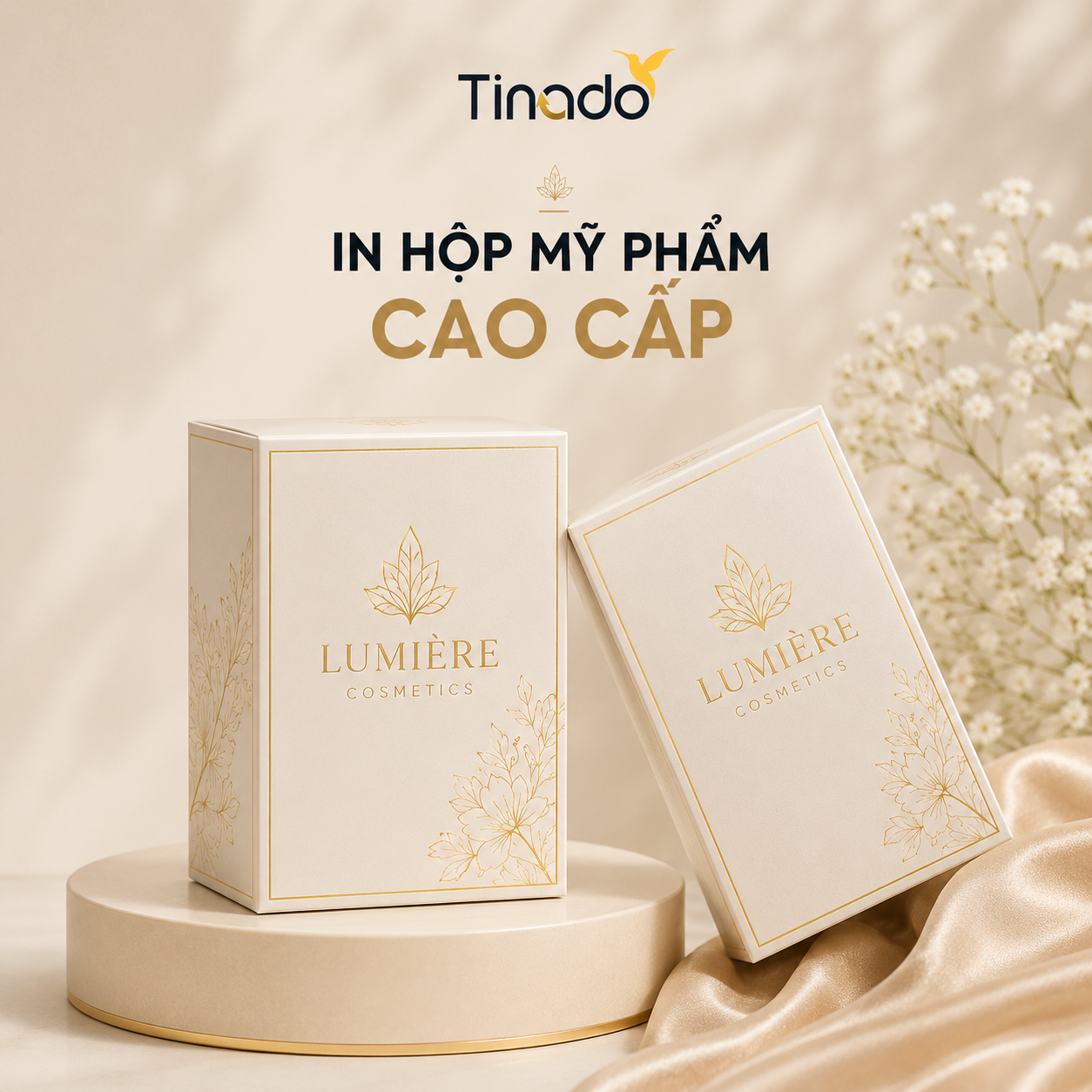 In hộp mỹ phẩm cao cấp
