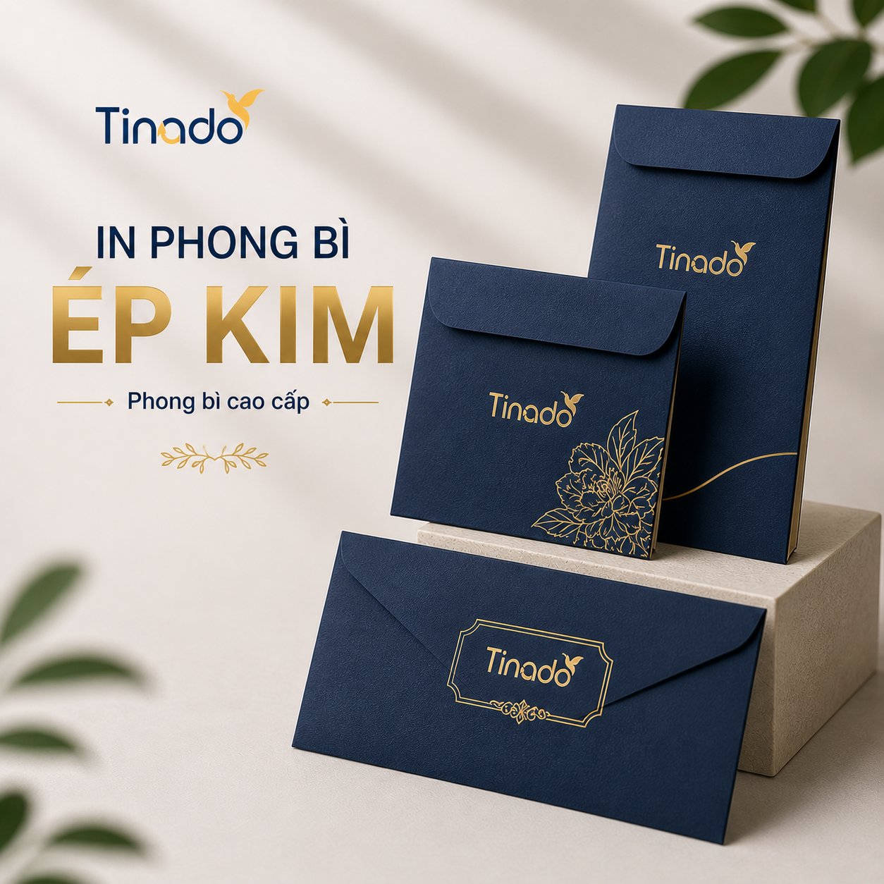 In phong bì ép kim
