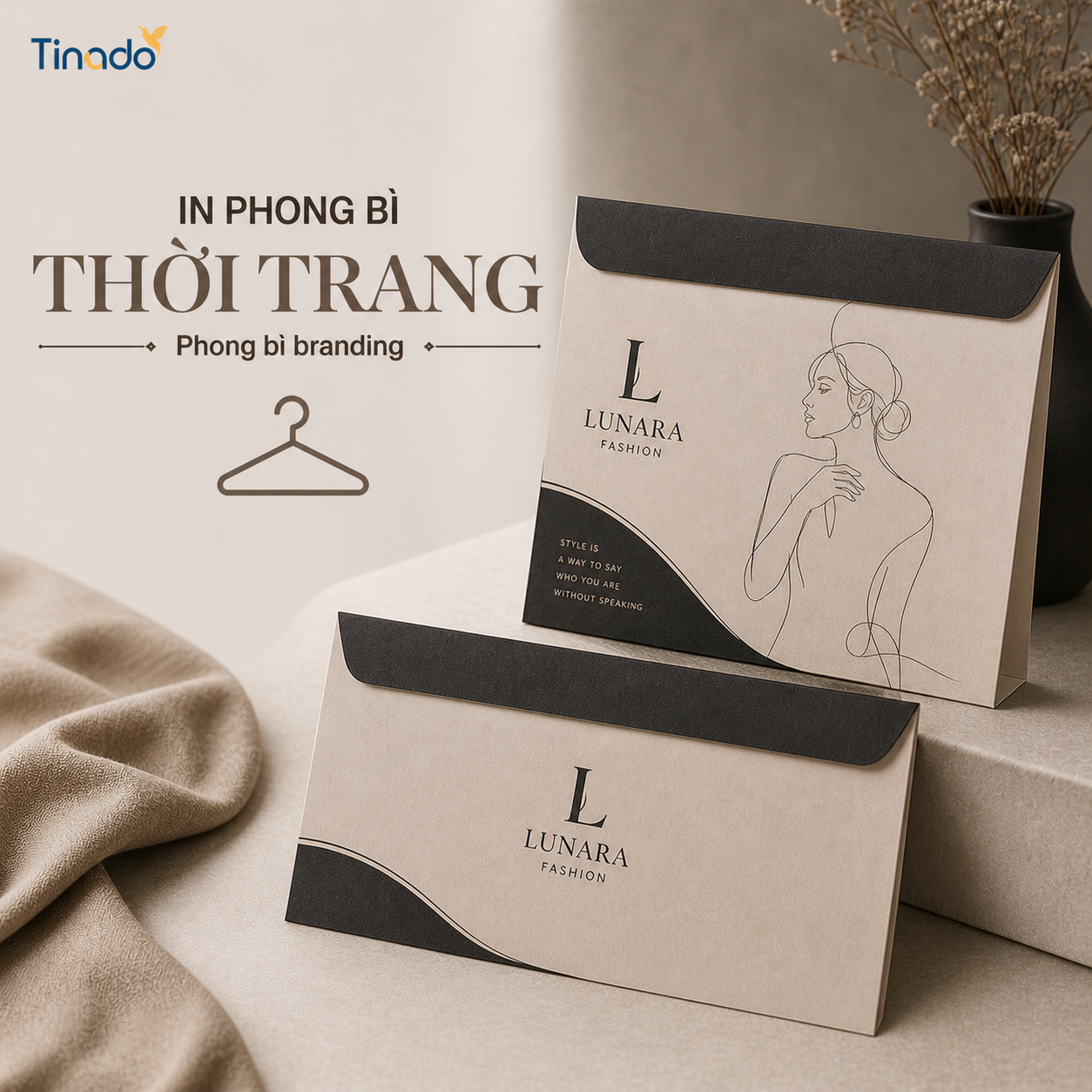 In phong bì thời trang