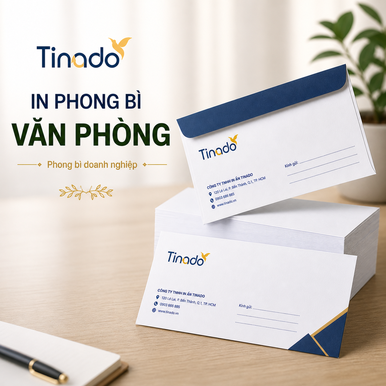 In phong bì văn phòng