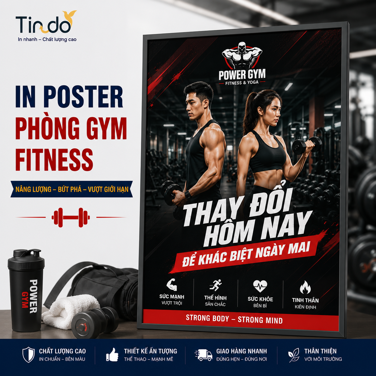 In poster phòng gym – fitness