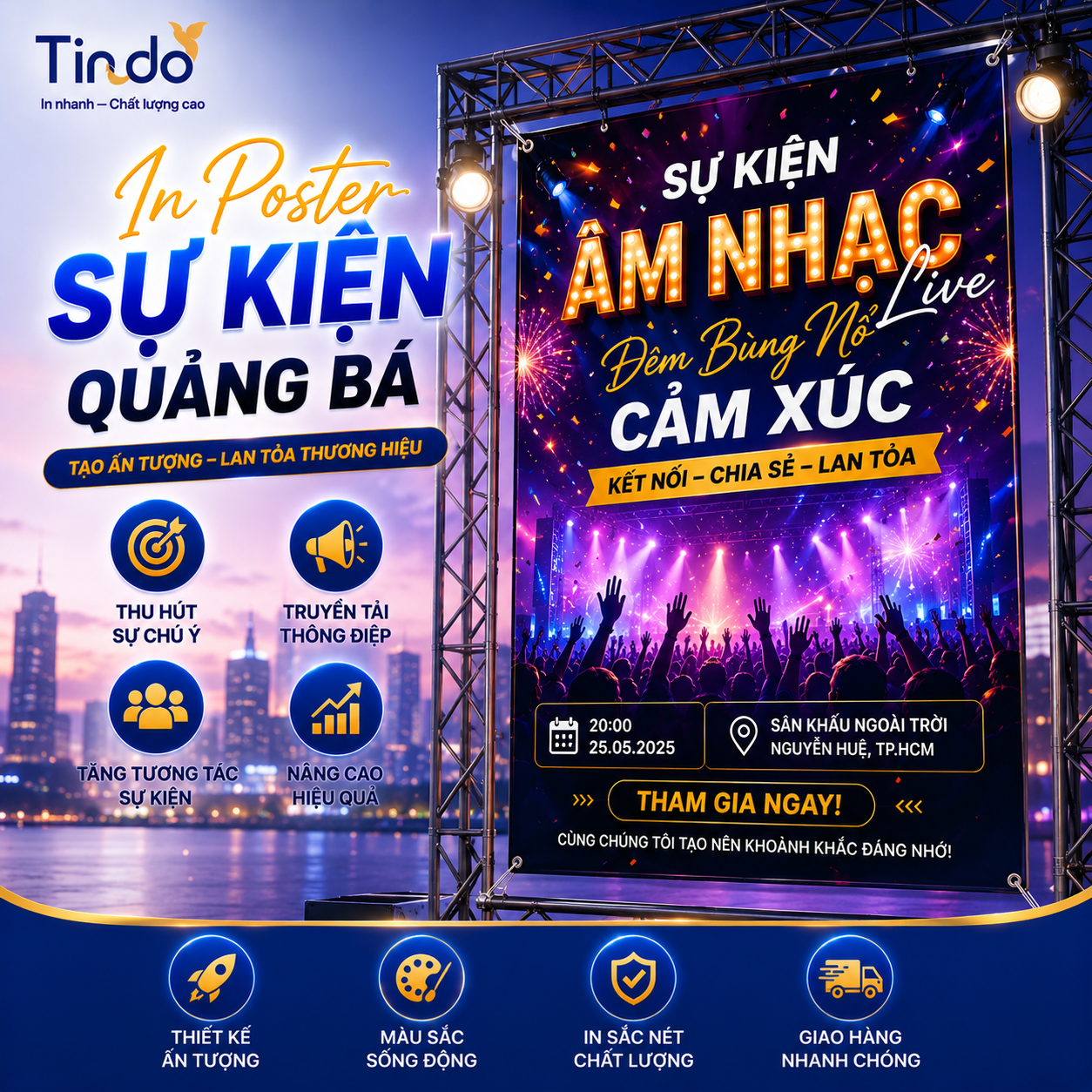 In poster sự kiện quảng bá