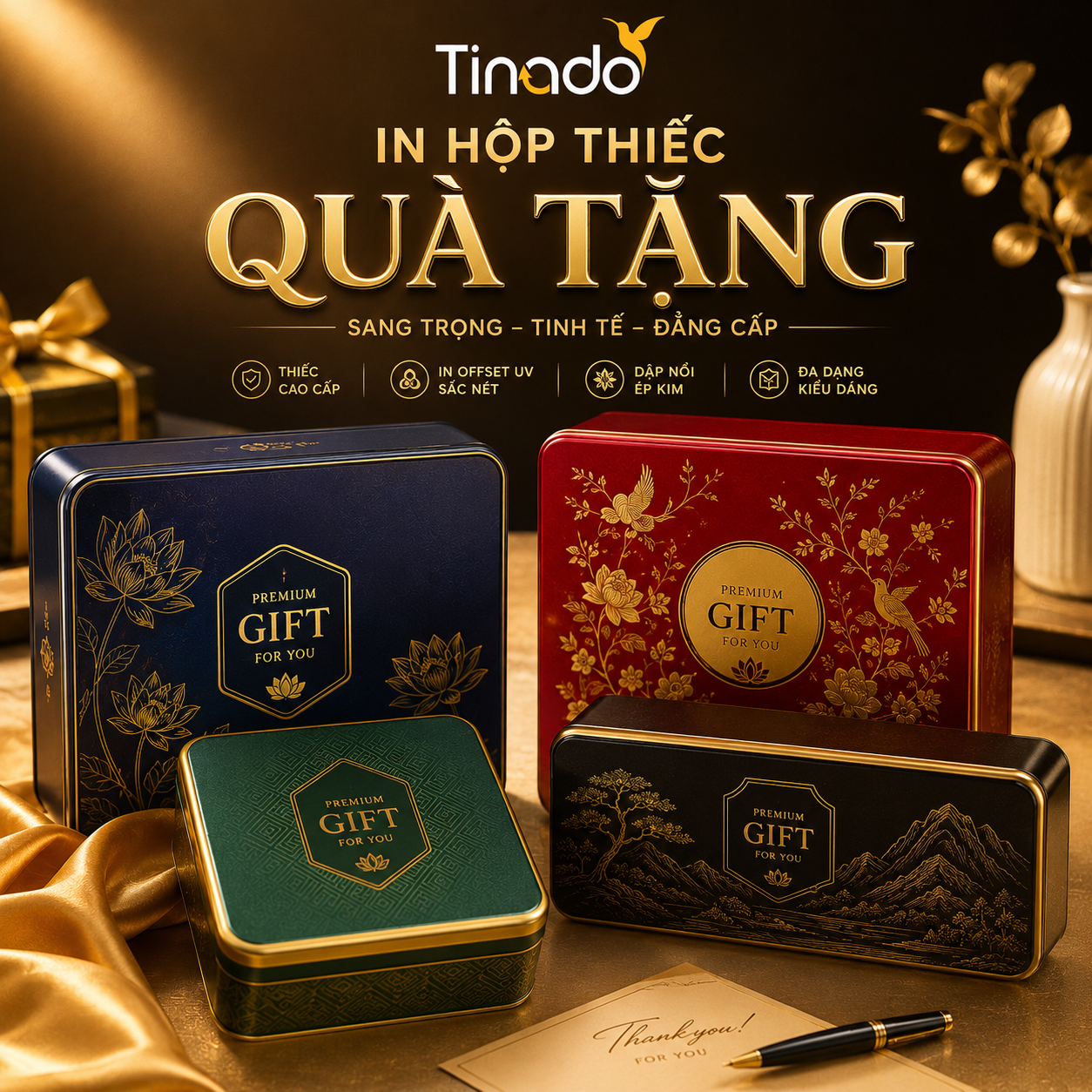 In Hộp Thiếc Quà Tặng