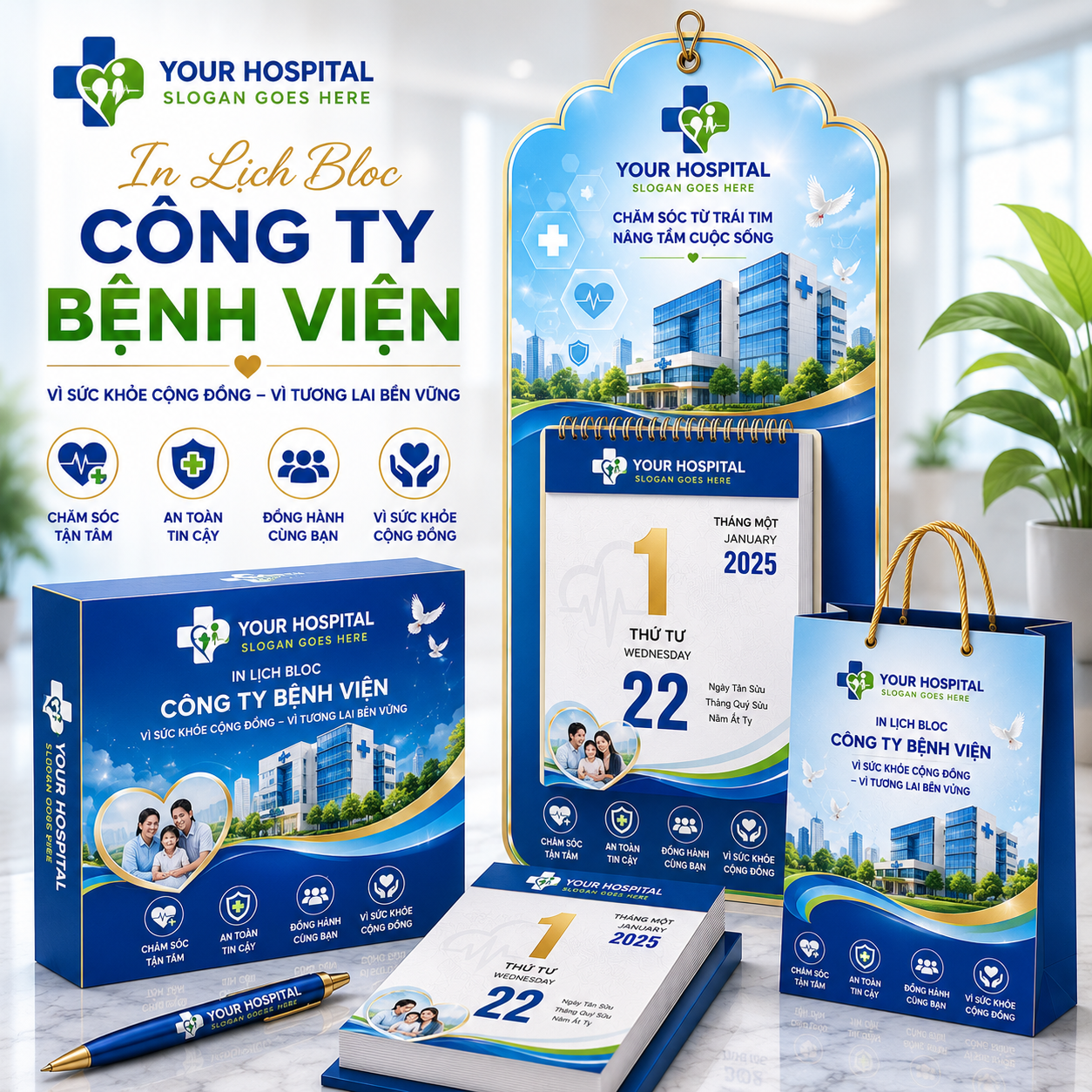 In Lịch Bloc Bệnh Viện