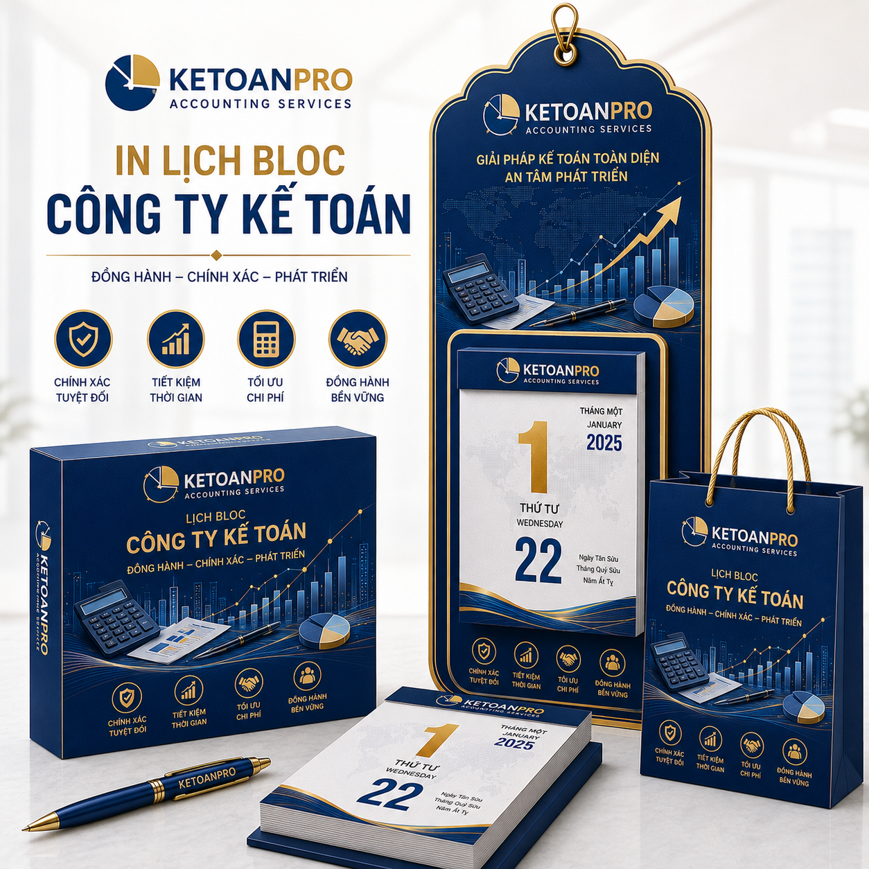 In Lịch Bloc Công Ty Kế Toán