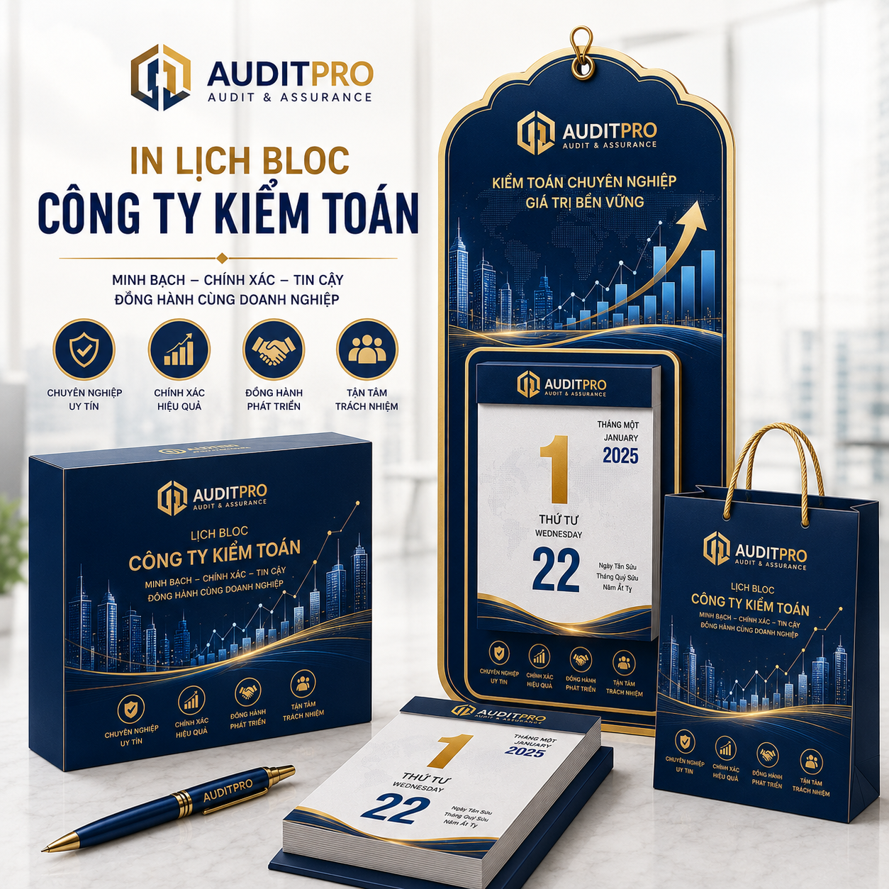 In Lịch Bloc Công Ty Kiểm Toán