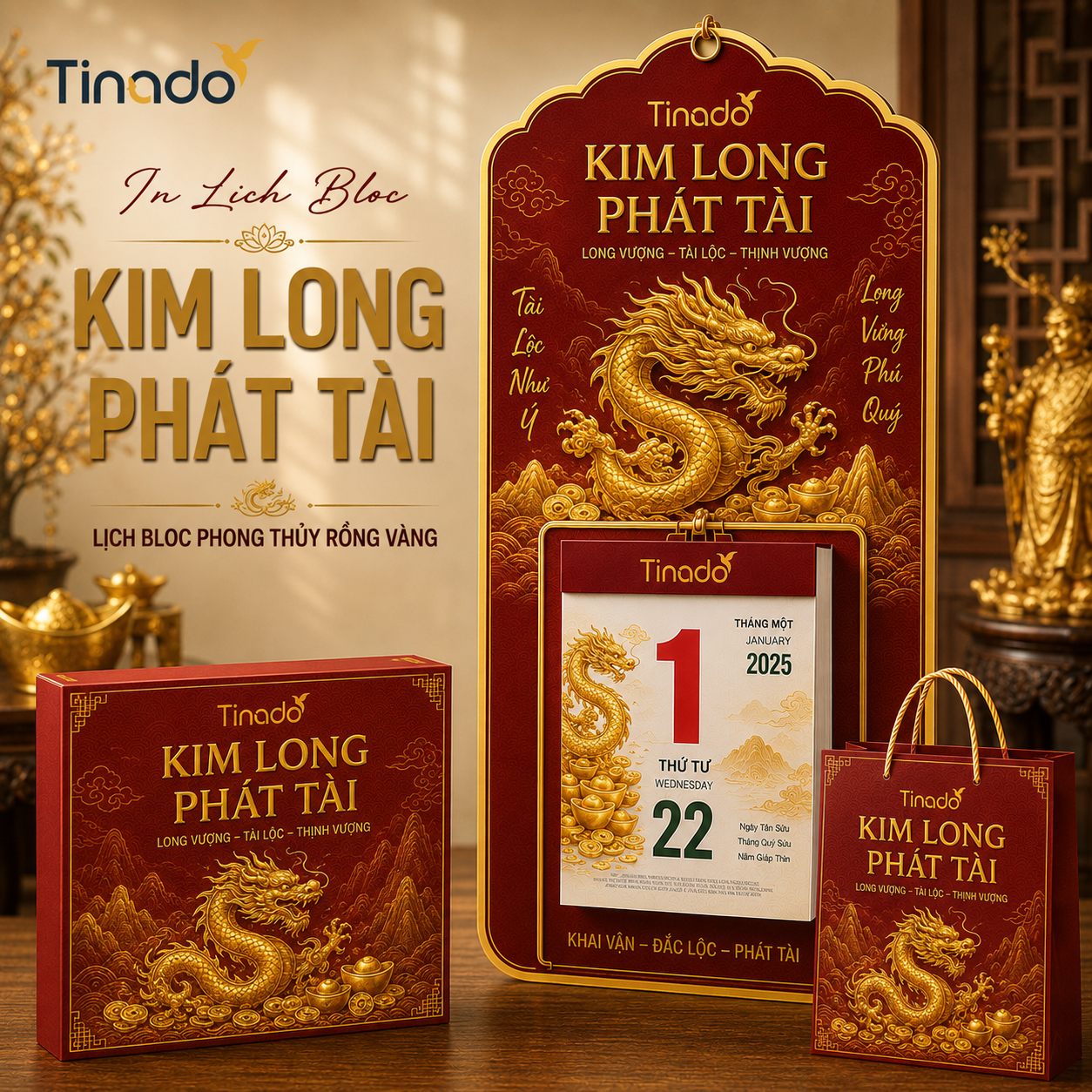 In Lịch Bloc Kim Long Phát Tài