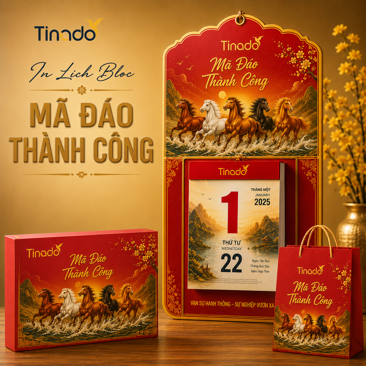 In Lịch Bloc Mã Đáo Thành Công